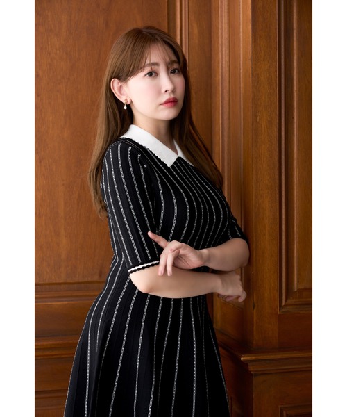 ワンピース herlipto Vosges Jacquard Knit Dress Herlipto Vosges Jacquard Knit Dress