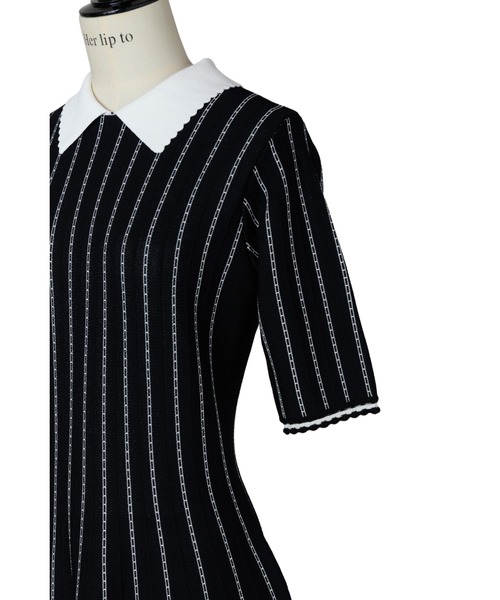 【新品】Her lip to Plaid Jacquard Knit Dress Plaid Jacquard Knit Dress herlipto