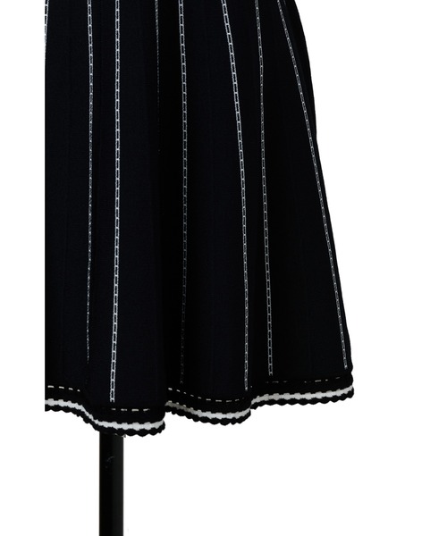 Striped Jacquard Knit Dress（ワンピース）｜Her lip to（ハーリップ