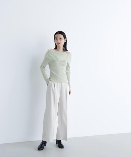 NATURAL BEAUTY BASIC(ナチュラルビューティーベーシック)の「◇メタルディティールタックワイドパンツ(その他パンツ・レディース・ブラック/ベージュ/ベージュ系その他3・SMALL/MEDIUM)」の21枚目の写真