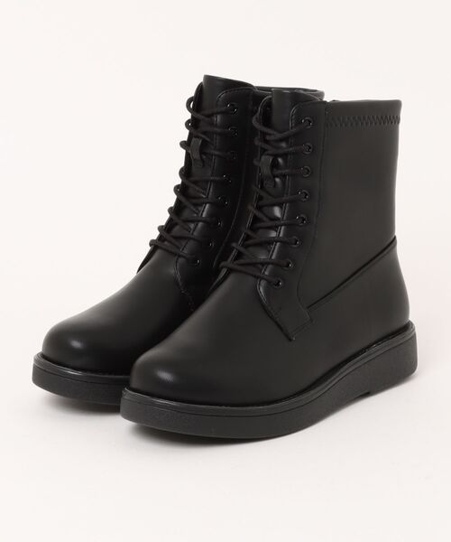 HEAL ME(ヒールミー)の「heal me ヒールミー レディース レースアップマニッシュブーツ【幅広3E/滑りにくい/暖か裏起毛】スニカル 225306(ブーツ・レディース・ダークブラウン/ブラック・22.5cm/23.5cm/24.5cm/25.5cm/23.0cm/24.0cm/25.0cm)」の6枚目の写真