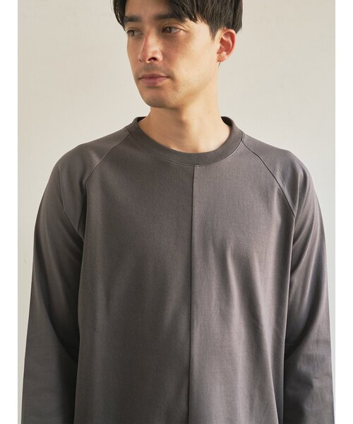 セール】【TRANSITION】フライスパネル切り替えラグランスリーブTEE