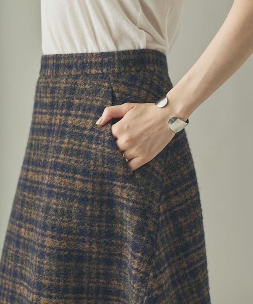 Curensology（カレンソロジー）の「Curensology(カレンソロジー)/＜ＣＳＧ＞リバーチェックスカート（スカート・レディース・ネイビー・FREE）」の8枚目の写真