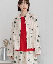 POU DOU DOU | スワンレイクプリントポケットシャツ(シャツ/ブラウス)