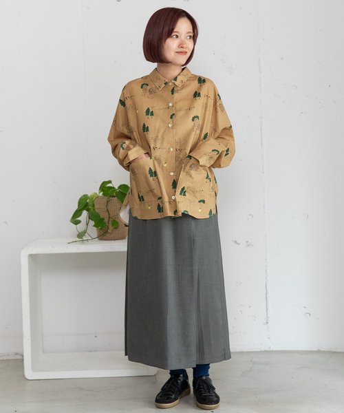 POU DOU DOU（プードゥドゥ）の「スワンレイクプリントポケットシャツ（シャツ/ブラウス・レディース・キナリ/ベージュ・M）」の18枚目の写真
