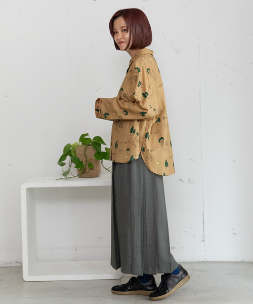 POU DOU DOU（プードゥドゥ）の「スワンレイクプリントポケットシャツ（シャツ/ブラウス・レディース・キナリ/ベージュ・M）」の19枚目の写真