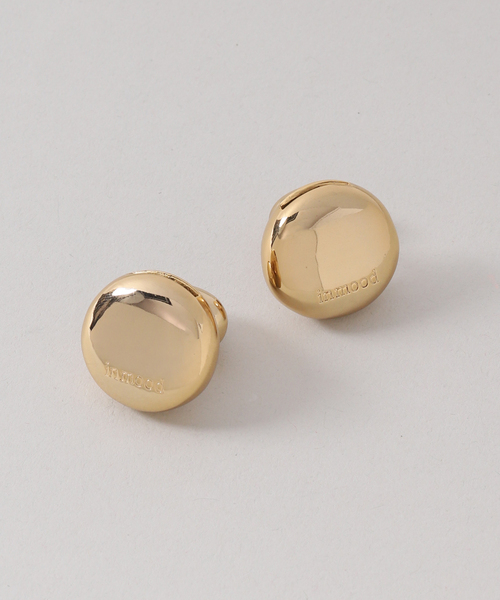 in mood/インムード STONE MOON BACK pierce(ゴールド)（ピアス