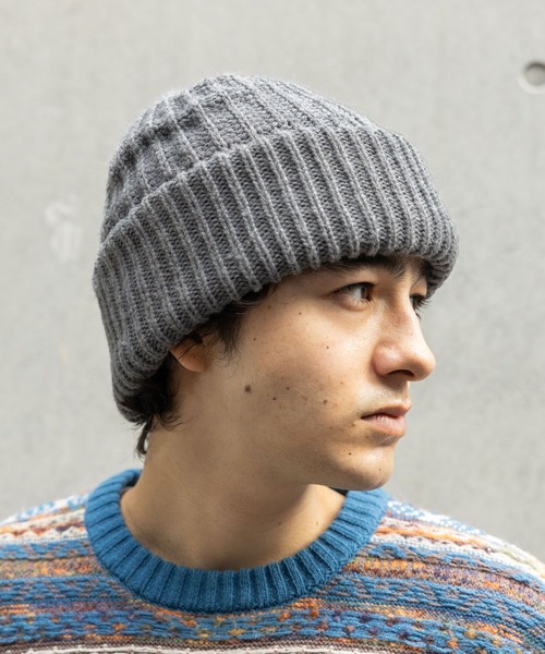 niko and...(ニコアンド)の「ボリュームニットワッチ(ニットキャップ/ビーニー・メンズ・アクア/ボルドー/グレー/ブラック・FREE)」の3枚目の写真