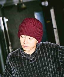 新品★アンダーカバー ニットキャップ ボルドー GU UNDERCOVER ニット帽 ビーニー ワインレッド ボルドー 赤