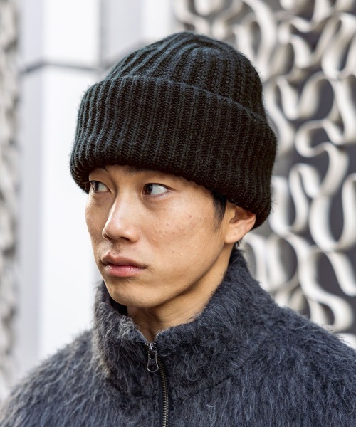 niko and...(ニコアンド)の「ボリュームニットワッチ(ニットキャップ/ビーニー・メンズ・アクア/ボルドー/グレー/ブラック・FREE)」の2枚目の写真