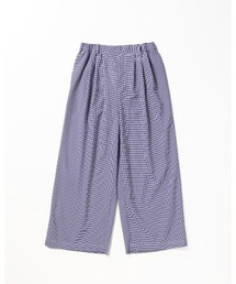 THOUSAND MILE（サウザンドマイル）の「[L's]LONG WIDE PANTS HIGH AIR PERMEABILITY CHECK/ロングワイドパンツ（その他パンツ）」
