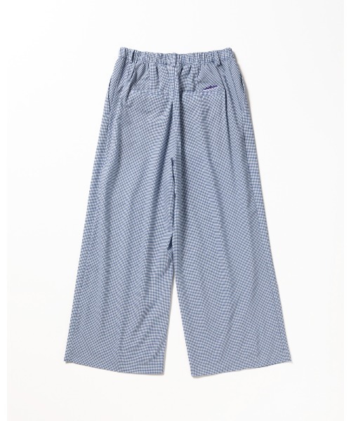 THOUSAND MILE（サウザンドマイル）の「[L's]LONG WIDE PANTS HIGH AIR PERMEABILITY CHECK/ロングワイドパンツ（その他パンツ・レディース・ブルー系その他/ブラック系その他/ブラウン系その他・M/L）」の6枚目の写真