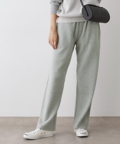 Dessin(デッサン)の「【ウエストゴム/洗える】コットンニットリラクシーパンツ(その他パンツ・レディース・グレー/ネイビー・01/02)」の16枚目の写真