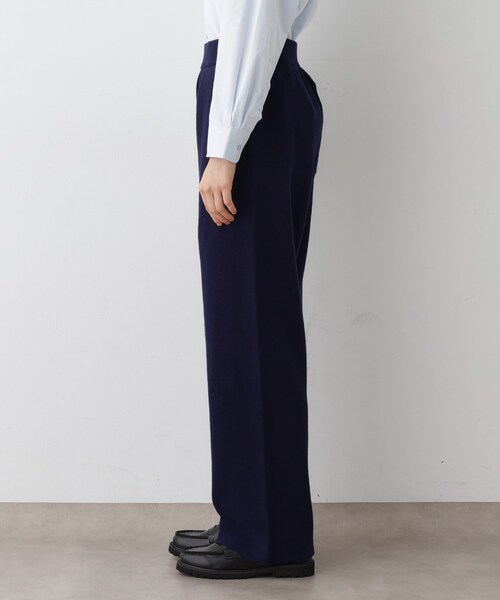 Dessin(デッサン)の「【ウエストゴム/洗える】コットンニットリラクシーパンツ(その他パンツ・レディース・グレー/ネイビー・01/02)」の7枚目の写真
