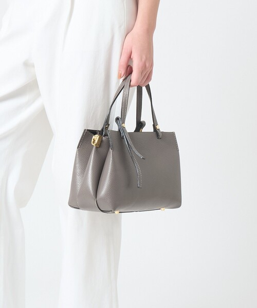 ANAYI(アナイ)の「◇シュリンクレザー2WAYハンドバッグ(ハンドバッグ・レディース・オフホワイト/チャコールグレー/ブラック・FREE)」の8枚目の写真