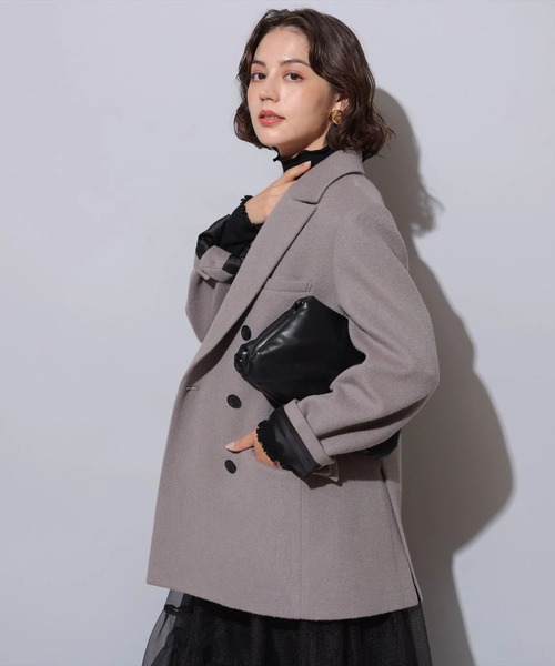 新品タグ付 Arpege story Wボタンジャコット Sサイズ アルページュストーリーWジャケットコートWボタンジャコット