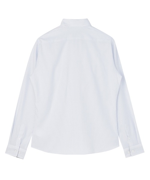 TOKYO SHIRTS（トウキョウシャツ）の「【吸水速乾】【COFREX】形態安定ノンアイロン ワイド 長袖ビジネスワイシャツ（ビジネスシャツ・レディース・ブルー・S/M/LL/XL/L）」の2枚目の写真