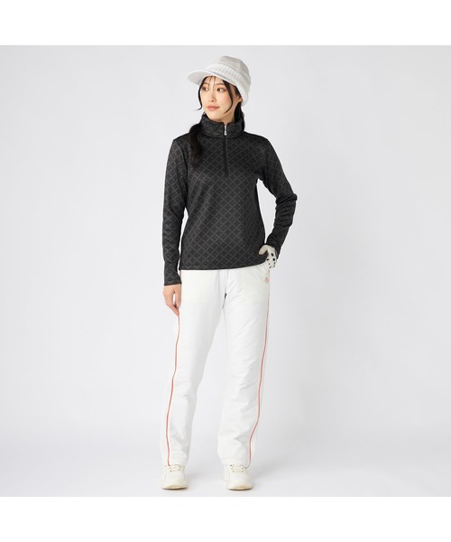 marie claire（マリ・クレール）の「marie claire GOLF マリクレールゴルフ ゴルフウェア  ワンポイントロゴ ストレッチ 中綿 配色パイピング ハイブリッドロングパンツ（その他パンツ・レディース・ネイビー/ブラック/オフホワイト・M/L）」の8枚目の写真