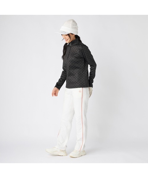marie claire（マリ・クレール）の「marie claire GOLF マリクレールゴルフ ゴルフウェア  ワンポイントロゴ ストレッチ 中綿 配色パイピング ハイブリッドロングパンツ（その他パンツ・レディース・ネイビー/ブラック/オフホワイト・M/L）」の10枚目の写真