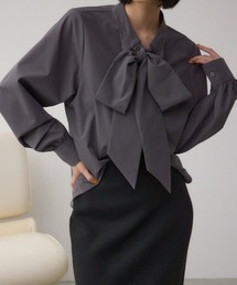 AZUL by moussy | ボウタイリボンブラウス(シャツ/ブラウス)