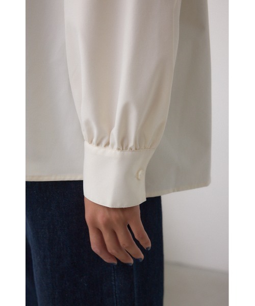 AZUL by moussy（アズールバイマウジー）の「ボウタイリボンブラウス（シャツ/ブラウス・レディース・ブラウン系その他/アイボリー/チャコールグレー・FREE）」の13枚目の写真