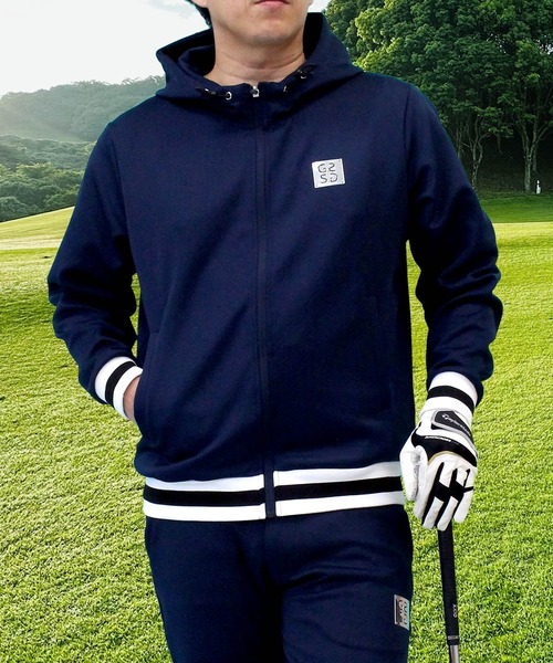 セール】ゴルフパーカー ゴルフウェア フルジップアップフーディー