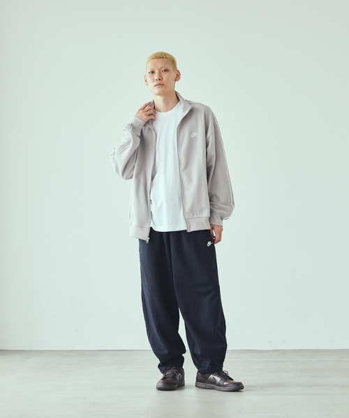 NIKE トラックジャケット ジャージ 上下セット Mサイズ グレー Y2K 00s Nike トラックジャケット セットアップ グレー y2k 上下 刺繍