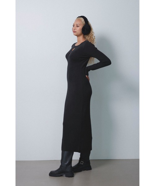 Two-Way Knit Long Dress /2way ニットワンピ（ワンピース）｜ALEXIA