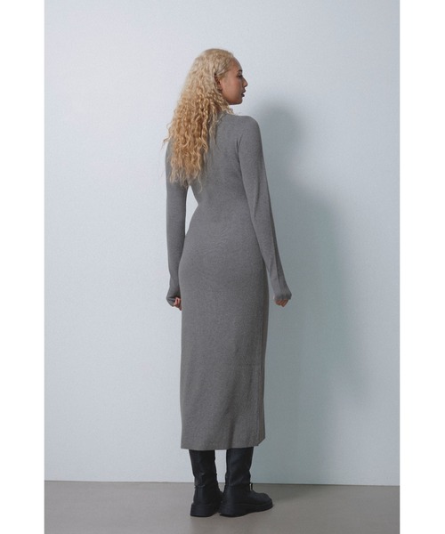 Two-Way Knit Long Dress /2way ニットワンピ（ワンピース）｜ALEXIA