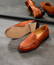 PADRONE（パドローネ）の「PADRONE パドローネ / Ex. LEATHER COIN LOAFER [CLYDE] 別注レザーコインローファー 日本製 / PA8587-2310（ローファー）」