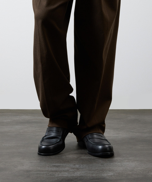 PADRONE（パドローネ）の「PADRONE パドローネ / Ex. LEATHER COIN LOAFER [CLYDE] 別注レザーコインローファー 日本製 / PA8587-2310（ローファー・メンズ・ベージュ/ダークブラウン/ブラック/キャメル・40/42/41/43）」の6枚目の写真