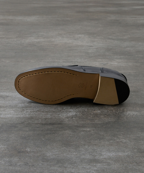 PADRONE（パドローネ）の「PADRONE パドローネ / Ex. LEATHER COIN LOAFER [CLYDE] 別注レザーコインローファー 日本製 / PA8587-2310（ローファー・メンズ・ベージュ/ダークブラウン/ブラック/キャメル・40/42/41/43）」の12枚目の写真