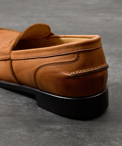 PADRONE（パドローネ）の「PADRONE パドローネ / Ex. LEATHER COIN LOAFER [CLYDE] 別注レザーコインローファー 日本製 / PA8587-2310（ローファー・メンズ・ベージュ/ダークブラウン/ブラック/キャメル・40/42/41/43）」の13枚目の写真