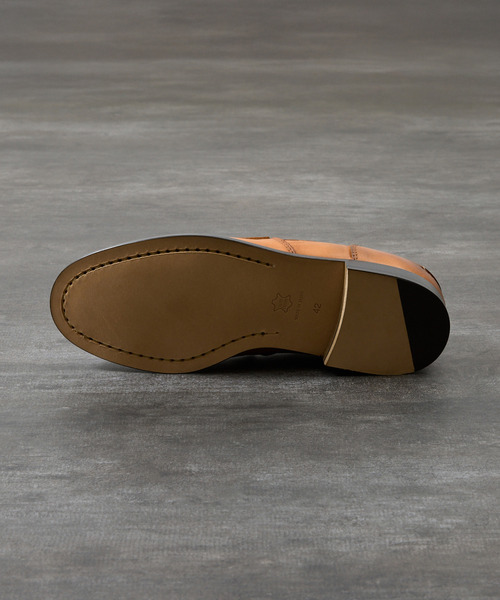 PADRONE（パドローネ）の「PADRONE パドローネ / Ex. LEATHER COIN LOAFER [CLYDE] 別注レザーコインローファー 日本製 / PA8587-2310（ローファー・メンズ・ベージュ/ダークブラウン/ブラック/キャメル・40/42/41/43）」の18枚目の写真