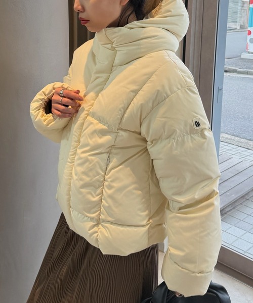 Bacon(ベーコン)の「【Bacon】W OAK'S フーデッドダウンジャケット BACPIGIA561(ダウンジャケット/コート・レディース・ホワイト/ブラック/イエロー・S)」の18枚目の写真