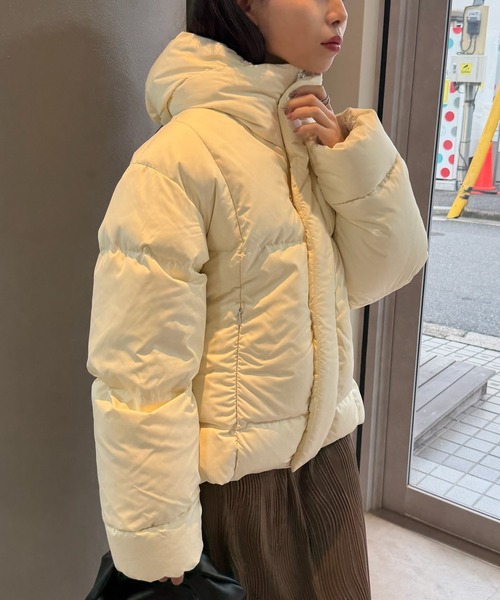 Bacon(ベーコン)の「【Bacon】W OAK'S フーデッドダウンジャケット BACPIGIA561(ダウンジャケット/コート・レディース・ホワイト/ブラック/イエロー・S)」の17枚目の写真