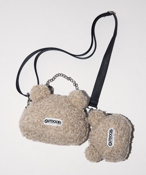 2点　ベイシックス アウトドアプロダクツ　ボア クマ 2WAY チャームバッグ BASICKS × OUTDOOR PRODUCTS × Firsthand/ベイシックス × アウトドア