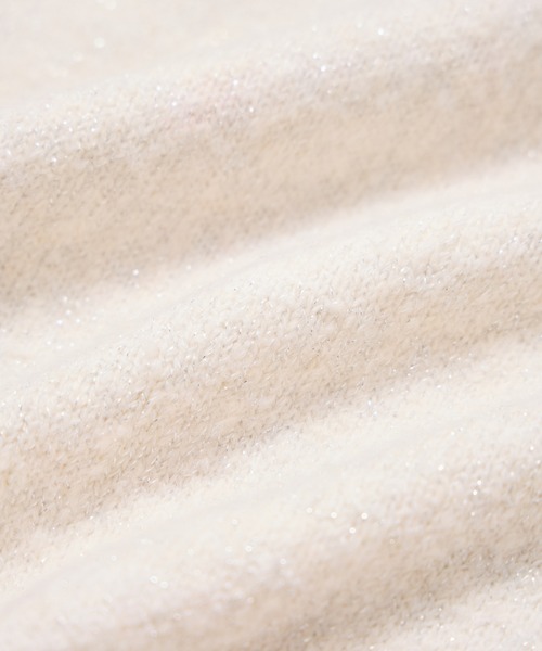 VIS（ビス）の「フロントジップニットプルオーバー/イージーケア（ニット/セーター・レディース・レッド系その他2/オフホワイト/チャコールグレー・FREE）」の9枚目の写真