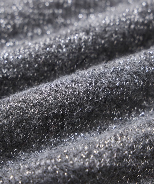 VIS（ビス）の「フロントジップニットプルオーバー/イージーケア（ニット/セーター・レディース・レッド系その他2/オフホワイト/チャコールグレー・FREE）」の7枚目の写真