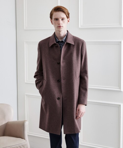 TAKEO KIKUCHI（タケオキクチ）の「【LIMITED】ウール混ステンカラーコート（ステンカラーコート・メンズ・チャコールグレー/ブラック/ブラウン系/ベージュ系その他2/グレー系その他2・01/02/03/04）」の4枚目の写真