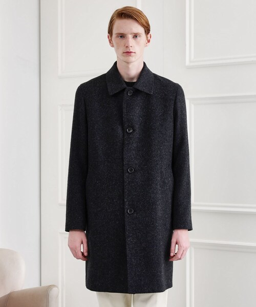 TAKEO KIKUCHI（タケオキクチ）の「【LIMITED】ウール混ステンカラーコート（ステンカラーコート・メンズ・チャコールグレー/ブラック/ブラウン系/ベージュ系その他2/グレー系その他2・01/02/03/04）」の9枚目の写真