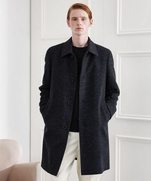 TAKEO KIKUCHI（タケオキクチ）の「【LIMITED】ウール混ステンカラーコート（ステンカラーコート・メンズ・チャコールグレー/ブラック/ブラウン系/ベージュ系その他2/グレー系その他2・01/02/03/04）」の19枚目の写真
