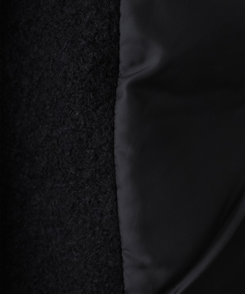 OMNES（オムネス）の「リングフェイクウール ショートダッフルコート（ダッフルコート・レディース・ブラック・FREE）」の14枚目の写真