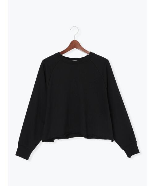 Te chichi TERRASSE（テチチテラス）の「カットオフ裏毛スウェット（その他トップス・レディース・チャコールグレー/オフホワイト/レッド/グリーン・F）」の2枚目の写真