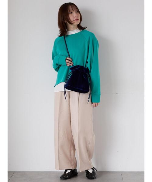 Te chichi TERRASSE（テチチテラス）の「カットオフ裏毛スウェット（その他トップス・レディース・チャコールグレー/オフホワイト/レッド/グリーン・F）」の12枚目の写真