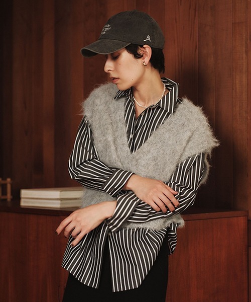 ウタオ》ストライプシャツ（シャツ/ブラウス）｜studio CLIP