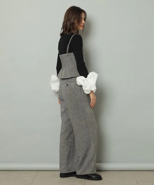 CADUNE(カデュネ)の「ツイード2タックパンツ(その他パンツ・レディース・ブラウン/ブラック・34/36/38)」の9枚目の写真