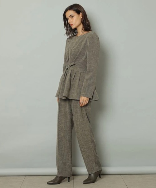 CADUNE(カデュネ)の「ツイード2タックパンツ(その他パンツ・レディース・ブラウン/ブラック・34/36/38)」の20枚目の写真