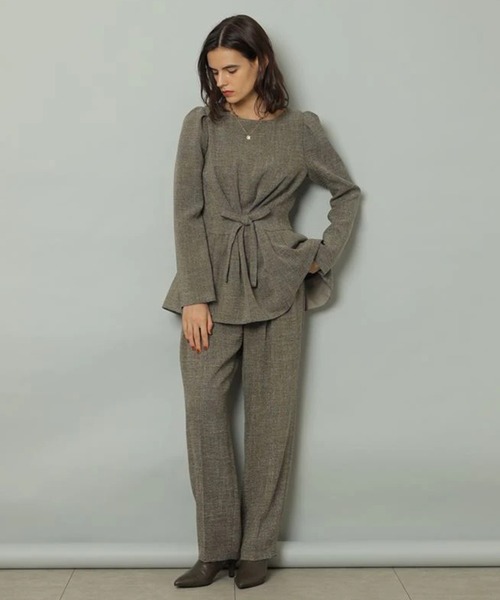 CADUNE(カデュネ)の「ツイード2タックパンツ(その他パンツ・レディース・ブラウン/ブラック・34/36/38)」の19枚目の写真