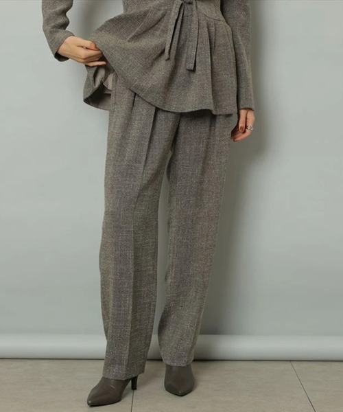 CADUNE(カデュネ)の「ツイード2タックパンツ(その他パンツ・レディース・ブラウン/ブラック・34/36/38)」の16枚目の写真